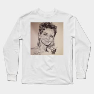 HALLE BERRY PORTRAIT Long Sleeve T-Shirt